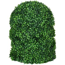 Decorative Artificial Trees 2 Pack 15.75" Faux Boxwood Topiary Ball for Indoor Outdoor Home Decor