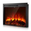 VEVOR Electric Fireplace Insert, 35 inch Recessed and Wall Mounted with Adjustable Flame Color Brightness & 8h Timer & Remote Control