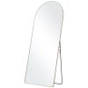 VEVOR Arched Full Length Mirror, 71'' x 30'', Large Free Standing Leaning Hanging Wall Mounted Floor Mirror with Stand Aluminum Alloy Frame