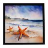 Starfish Framed Metal Print Bathroom, Kitchen, Office, Home Decor Wall Art Ready to Hang, Square, 8X8