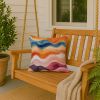 Lesbian Pride Throw Pillow Machine Washable, Indoor Outdoor Decorative Pillow for Couch, Bed or Patio, 18Hx18W