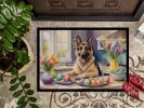 NEW Decorating Easter German Shepherd Doormat Front Door Mat Indoor Outdoor Rugs for Entryway, Non Slip Washable Low Pile, 18H X 27W