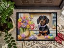 NEW Decorating Easter Dachshund Doormat Front Door Mat Indoor Outdoor Rugs for Entryway, Non Slip Washable Low Pile, 18H X 27W