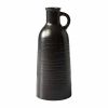 (4 pack)8" Black Ceramic Jug Vase