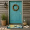 Dolphins in the Bay Doormat Front Door Mat Indoor Outdoor Rugs for Entryway, Non Slip Washable Low Pile, 24H X 36W