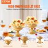 VEVOR 10PCS 16cm/6.3' Tall Wedding Flower Vase, Metal Wedding Centerpiece, Gold Floral Arrangement Stand Display Rack for Tables Wedding Dinner Party