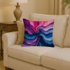 Bisexual Pride Throw Pillow Machine Washable, Indoor Outdoor Decorative Pillow for Couch, Bed or Patio, 14Hx14W