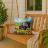 Kansas Sunflowers in Watercolor Throw Pillow Machine Washable, Indoor Outdoor Decorative Pillow for Couch, Bed or Patio, 18Hx18W