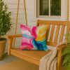 Pansexual Pride Throw Pillow Machine Washable, Indoor Outdoor Decorative Pillow for Couch, Bed or Patio, 18Hx18W