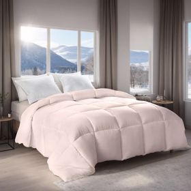 Pink Extra Large Plump Thick Duvet - Winter Enhanced Warmth With Skin-friendly Comfort. Bohemian Minimalist Checkered Design, Luxury Hotel-grade (Option: Pink-XL)