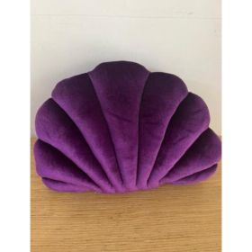 Simulation Shell Pillow Cushion Doll Nap Pillow (Option: Deep purple-S)